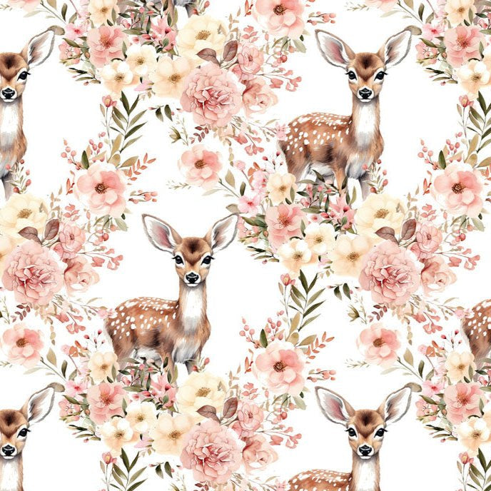 KOMMER SNART French Terry - Sweet Deer - Tygdrømmar