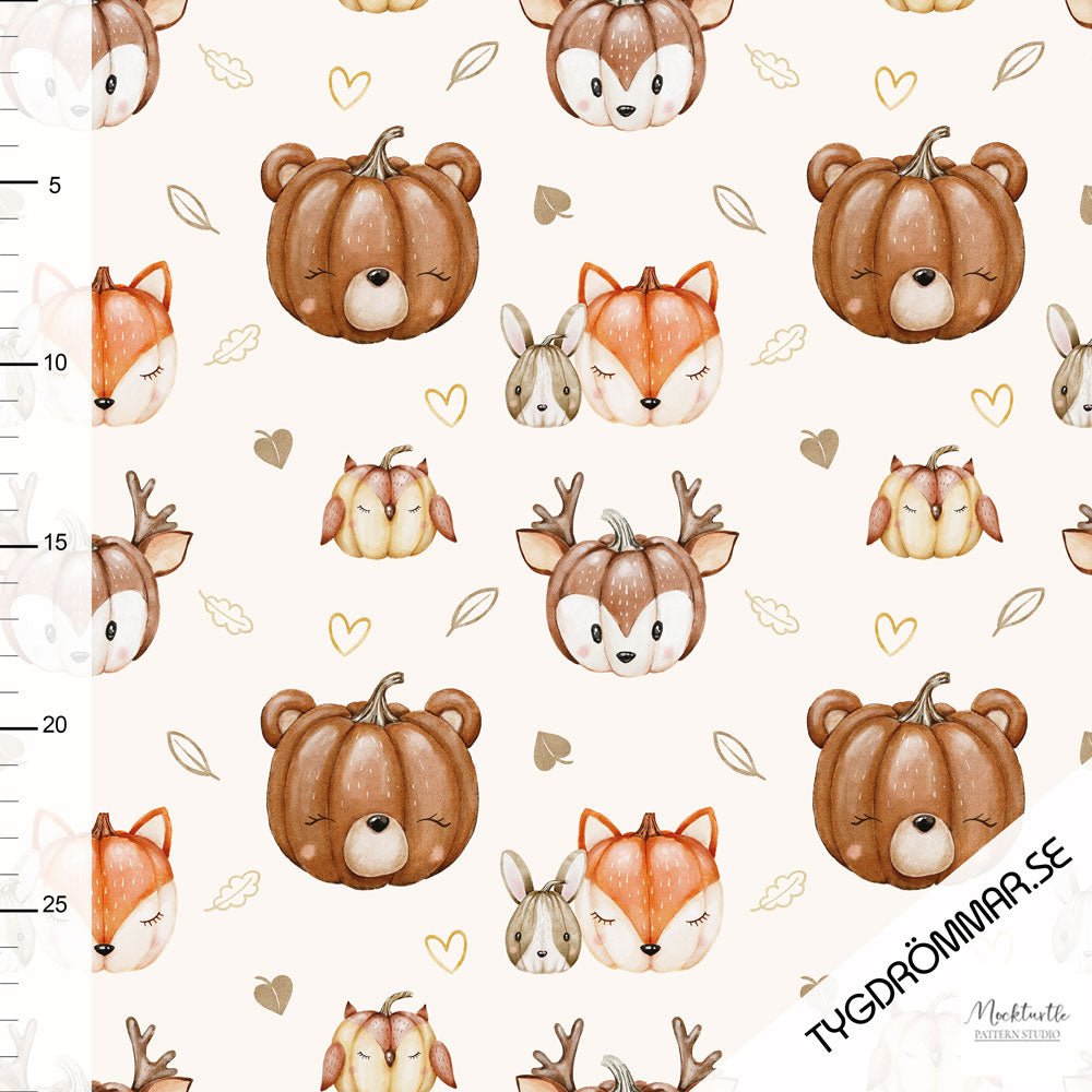 KOMMER SNART Jersey - Pumpkin animals - Tygdrømmar