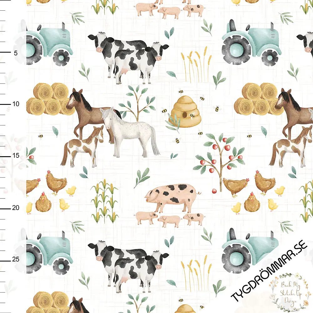 KOMMER SNART Jersey - Sweet Farm Animals - Tygdrømmar