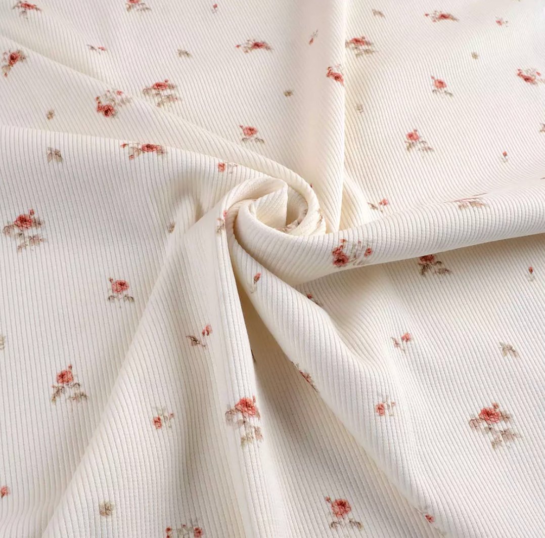 Ribbjersey - MINI ROSES - Tygdrømmar