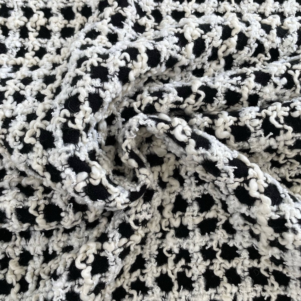 Balmain Tweed - Black & shades of white