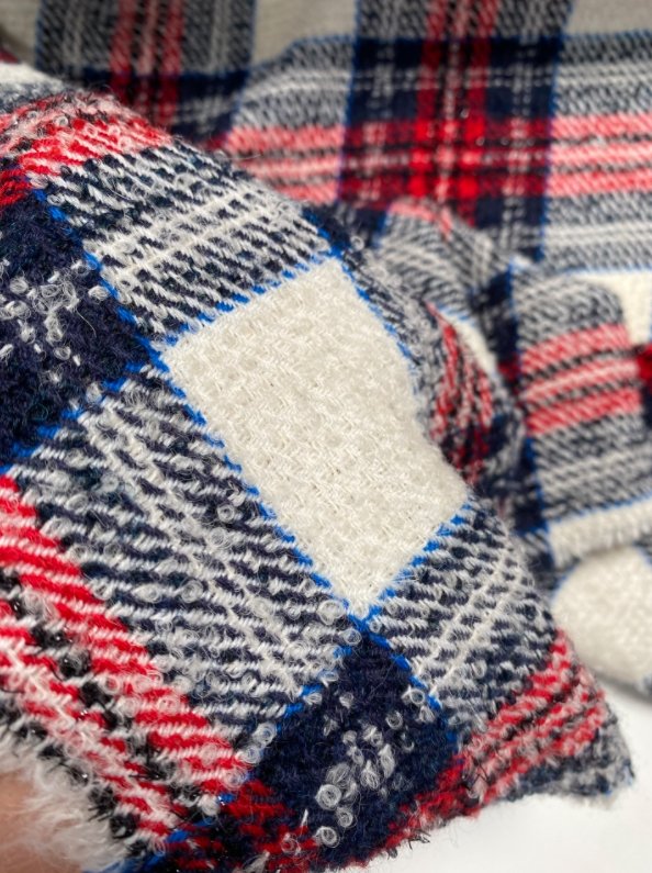 Balmain Woolen Tweed Checked