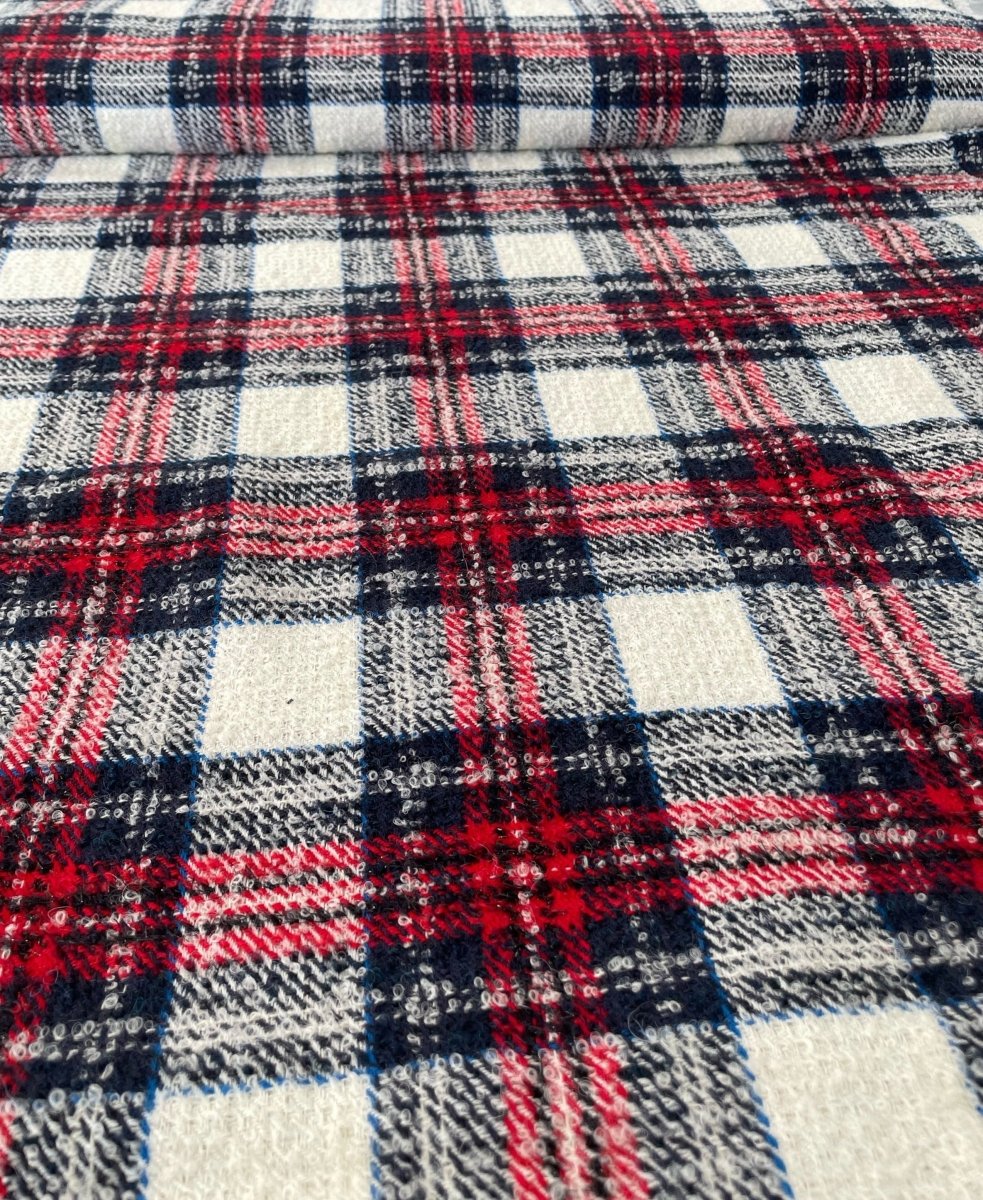 Balmain Woolen Tweed Checked