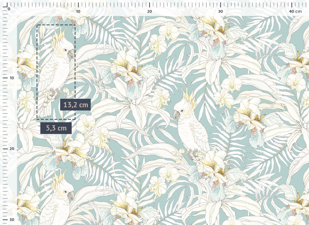 Beautiful cockatoos in the wild vevd bomull