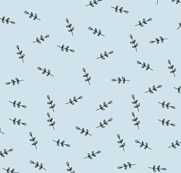 Blader mintfarget økologisk jersey