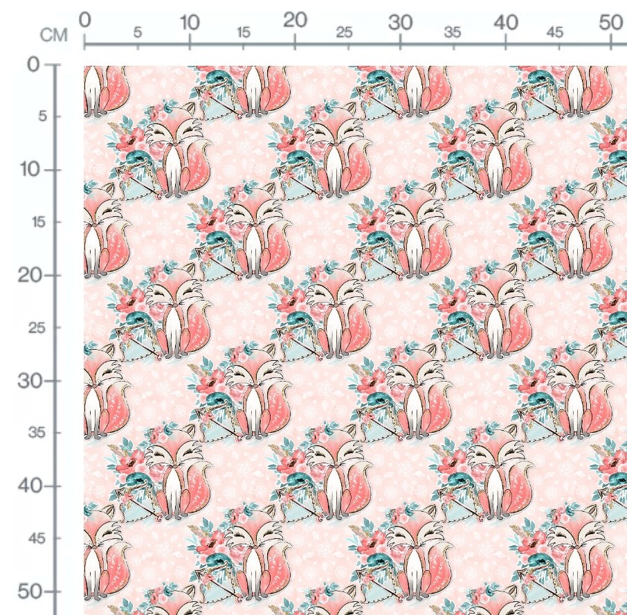 Boho Fox Pink - Jersey