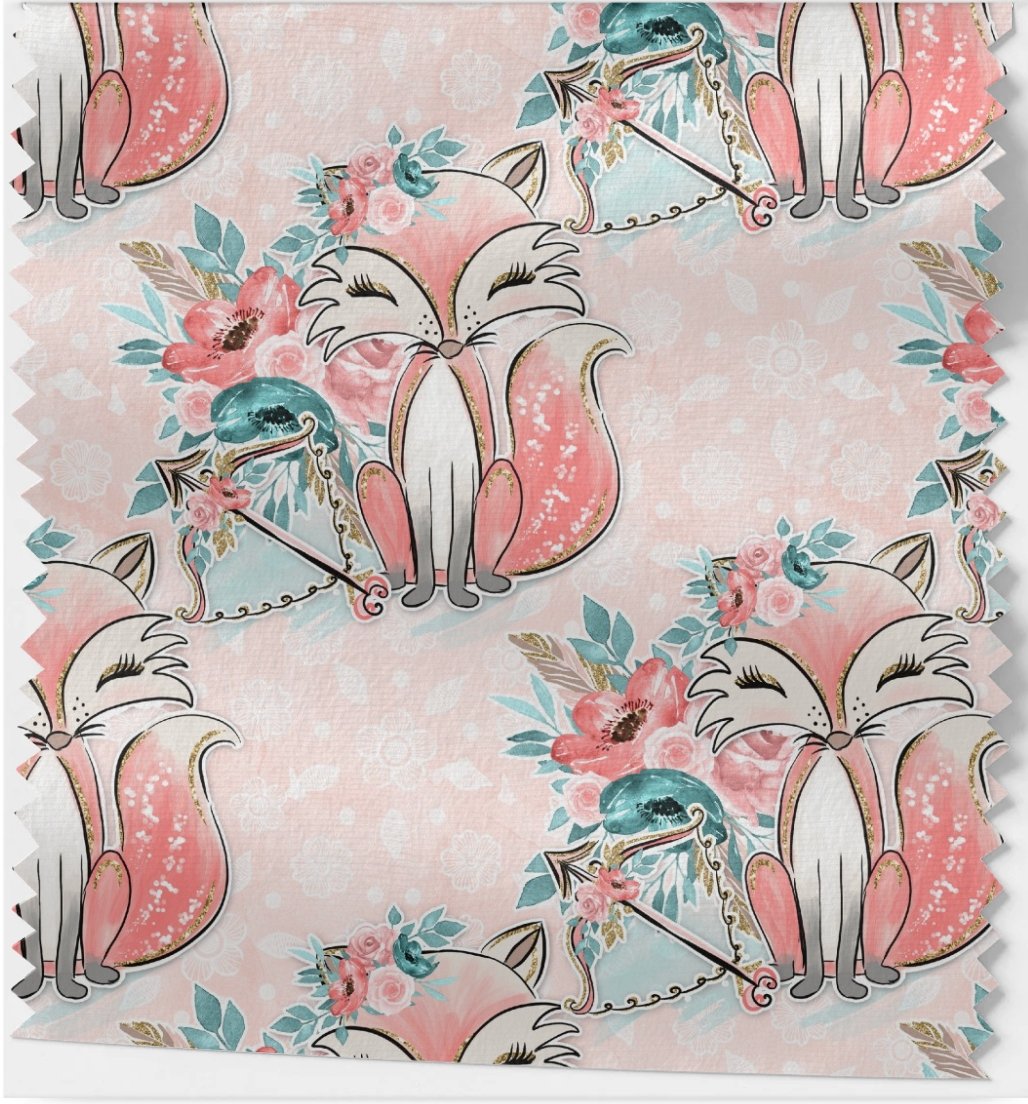 Boho Fox Pink - Jersey