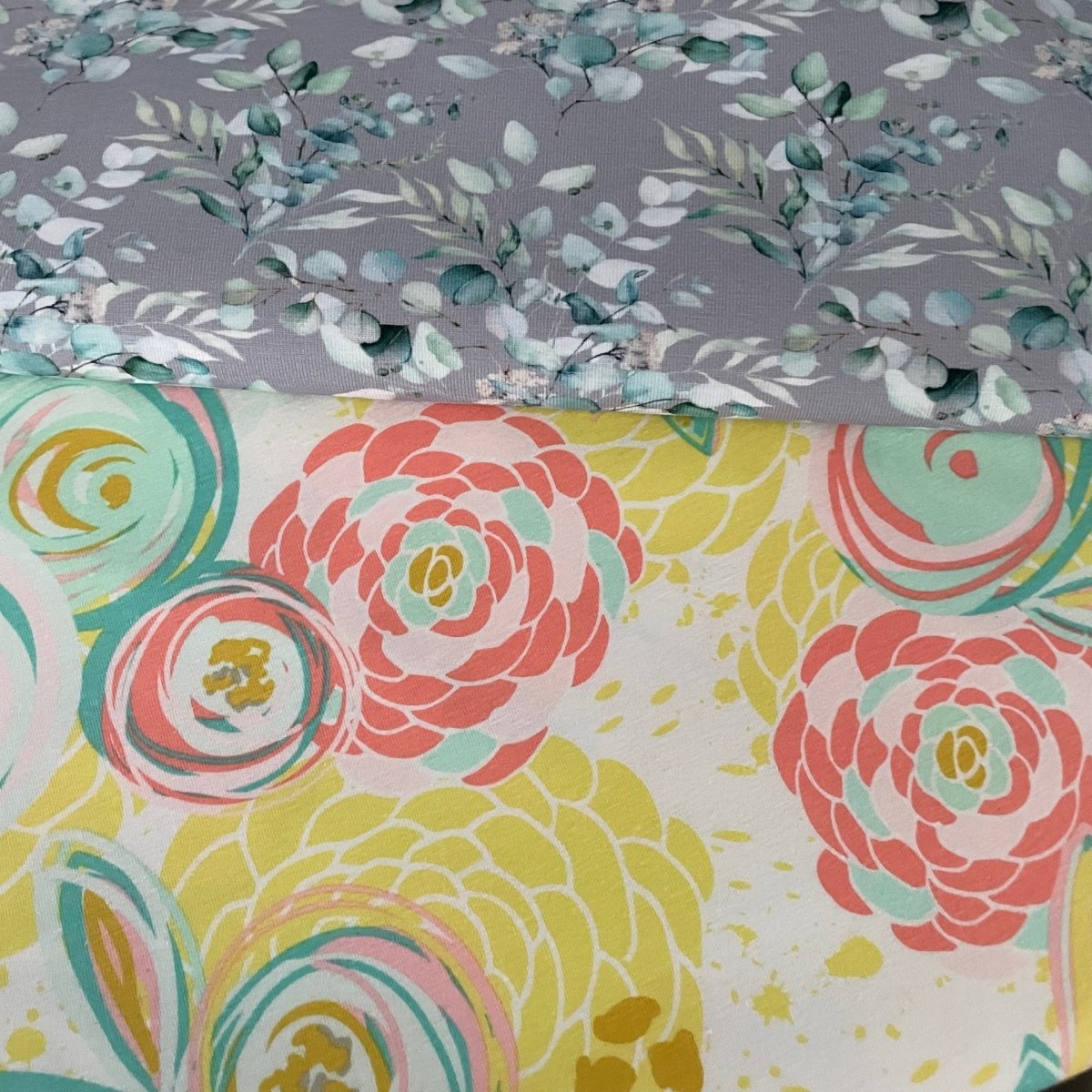 Bomullsjersey AGF - Fusion Reverie - STOFFREST PÅ CA 1,20 M