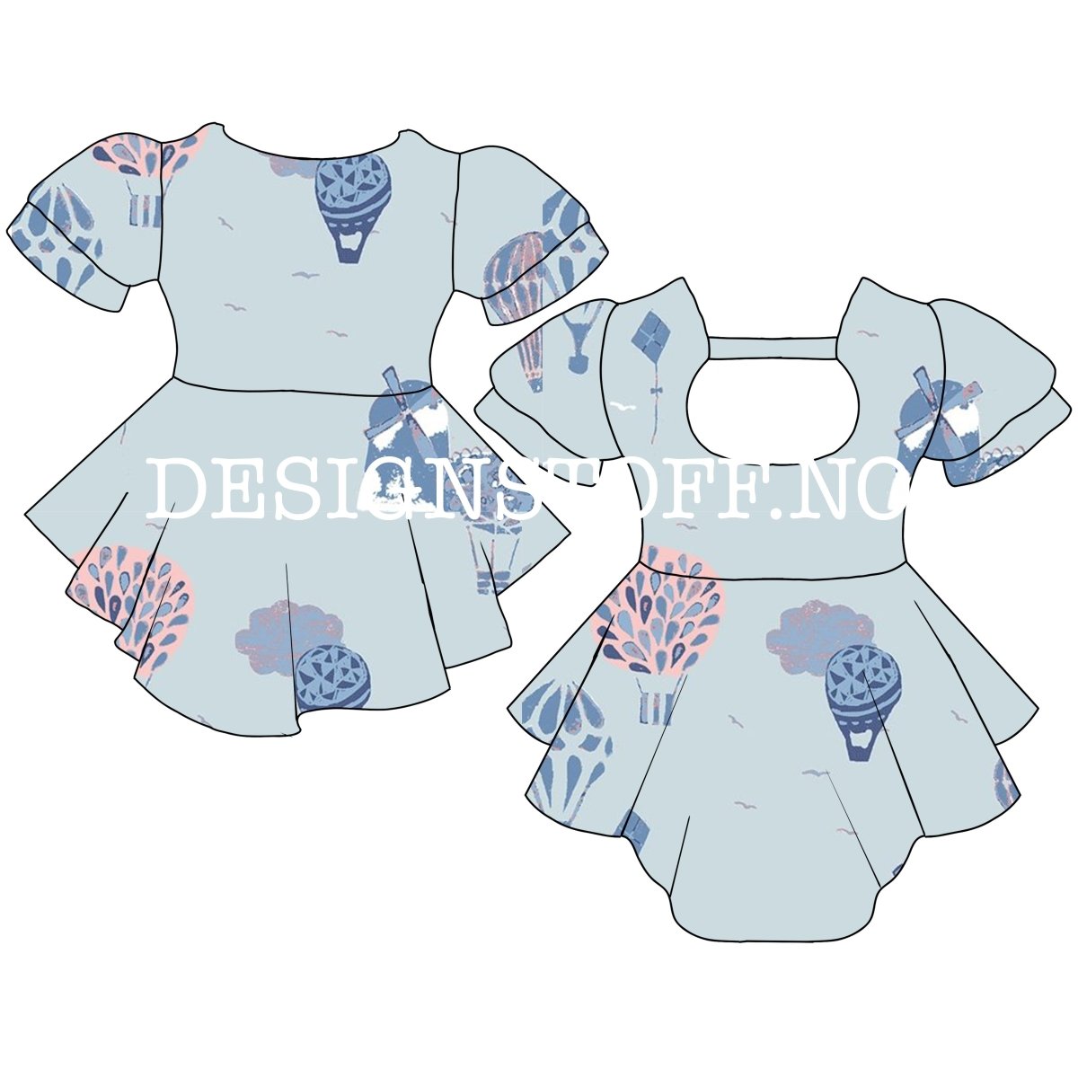 Bomullsjersey Art Gallery Fabrics - Fly Away