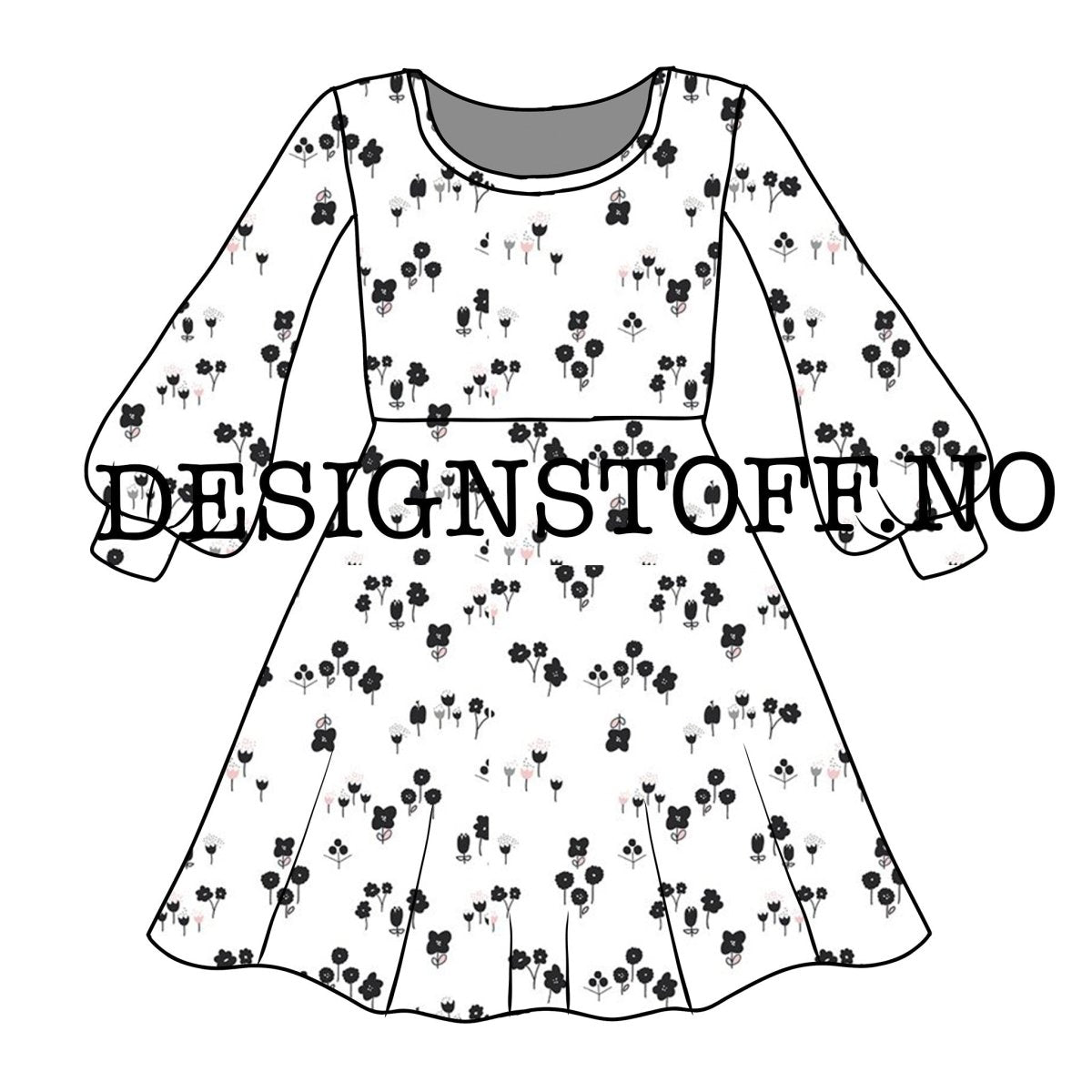 Bomullsjersey Art Gallery Fabrics - Little flower