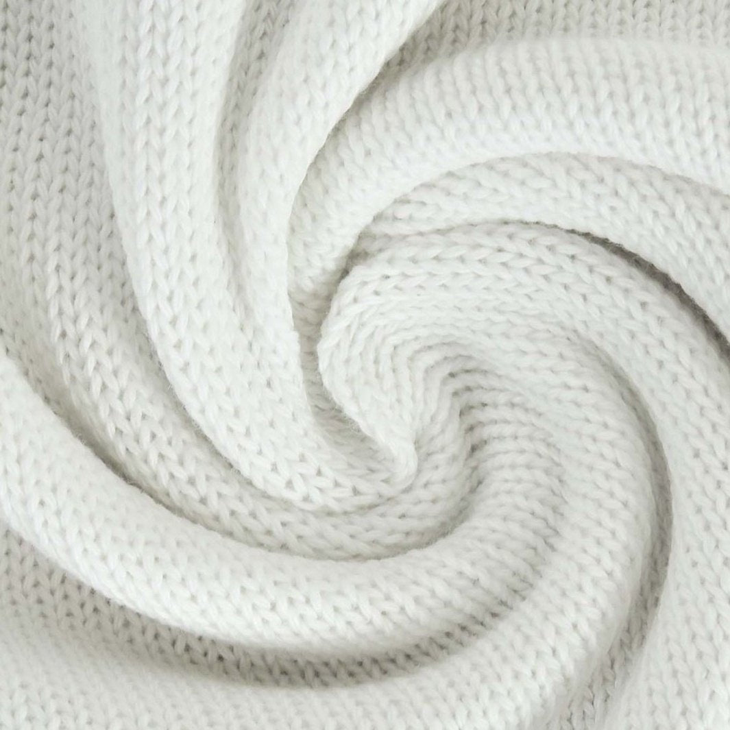 Bomullsstrikk - Hvit