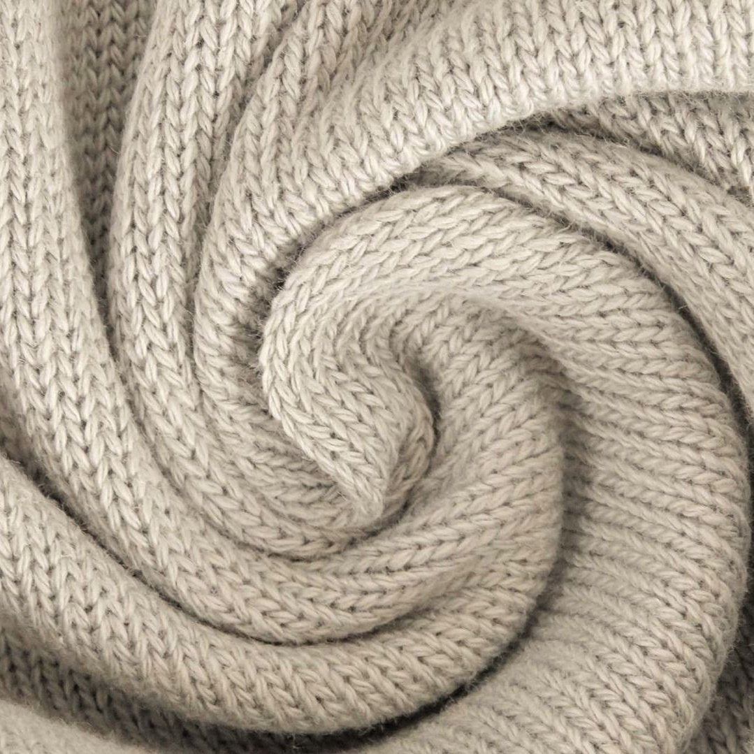 Bomullsstrikk - Light Beige