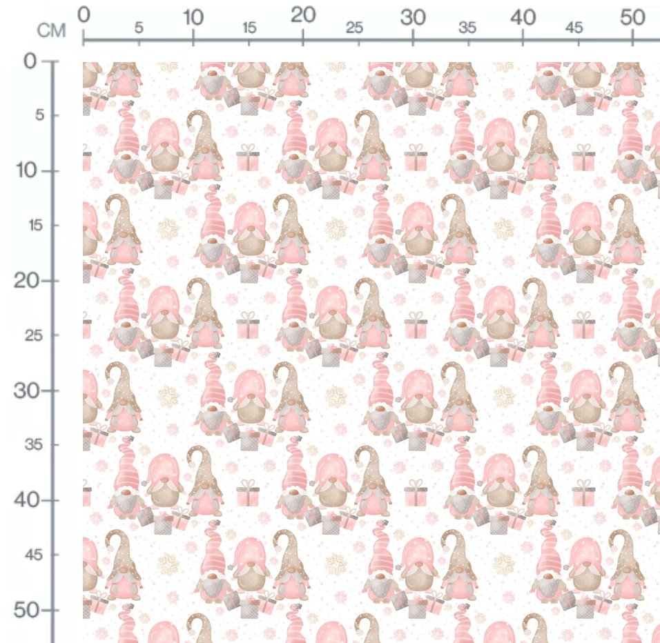 Christmas Gnomes cuteness - vevd bomull