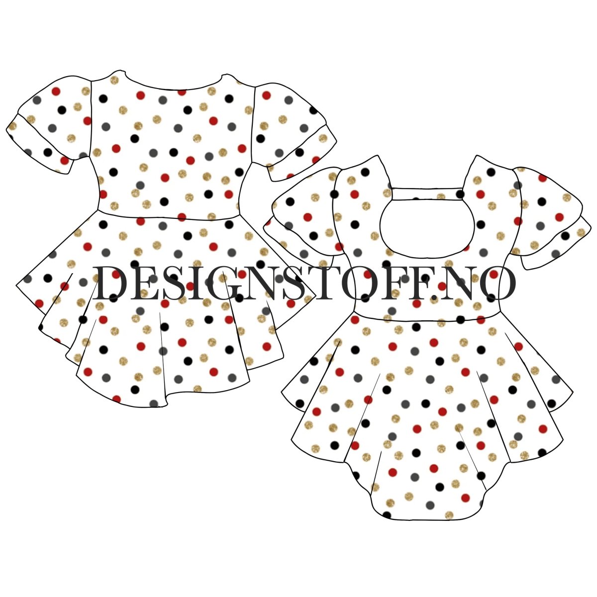 Confetti - glitter illusion jersey Wcollection