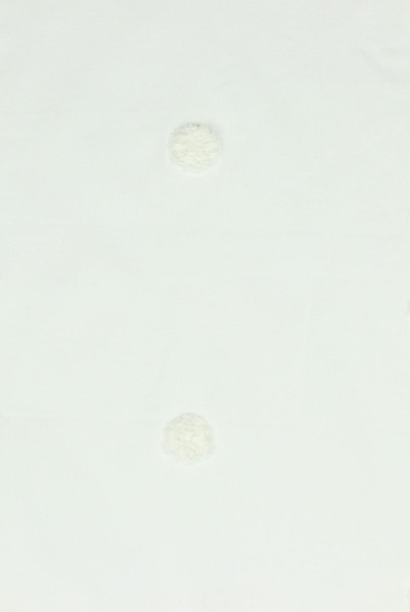Cotton Voile Dots - White/White
