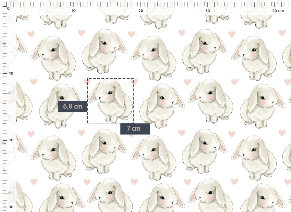 Cute Rabbits & Hearts jersey