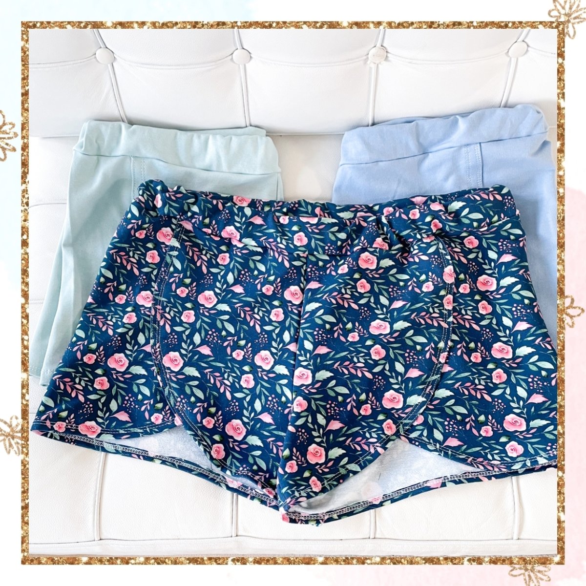 French Terry Aquarelle - Dark Jeans