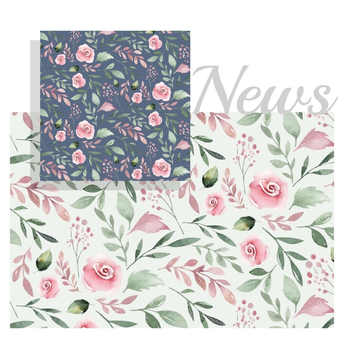 French Terry Aquarelle - Dark Jeans