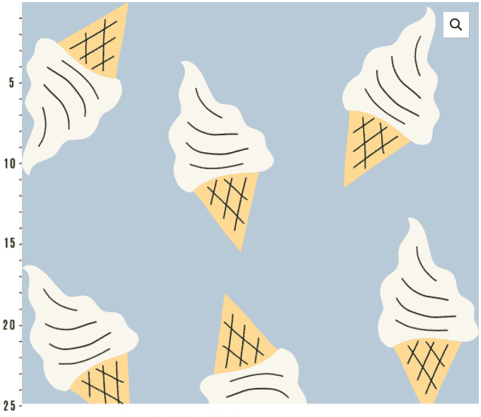 Gelato Dusty Blue - økologisk jersey Joseli Design