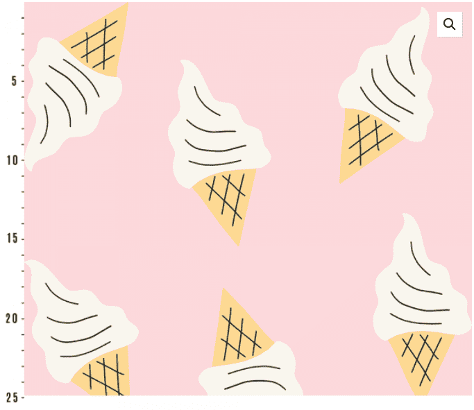 Gelato Soft Pink - økologisk jersey Joseli Design