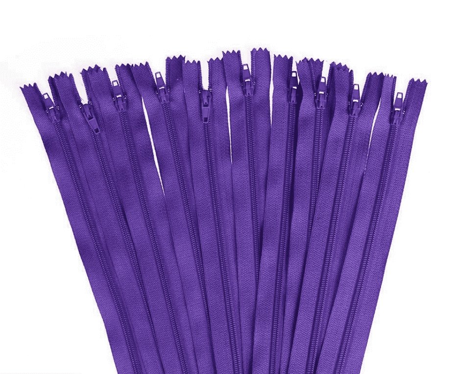 Glidelås i mange farger - Ikke delbare - 20 cm