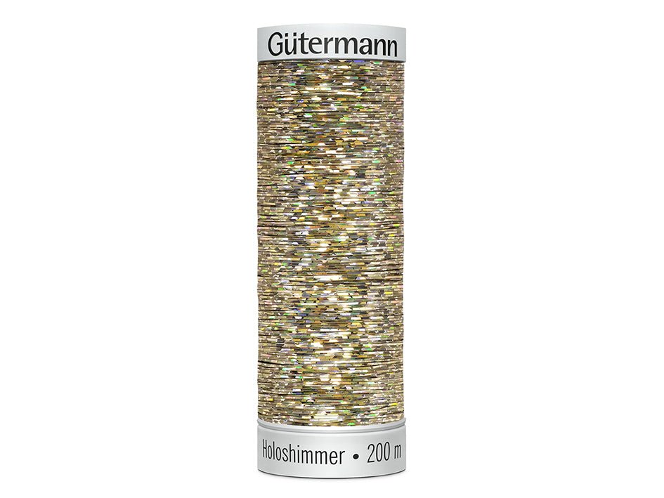 Gütermann Sulky Holoshimmer 200m – 6008 Lys gull