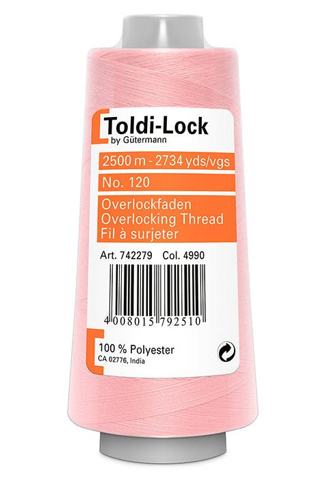 Gutermann Toldi-Lock overlock tråd 4990 Lys rosa