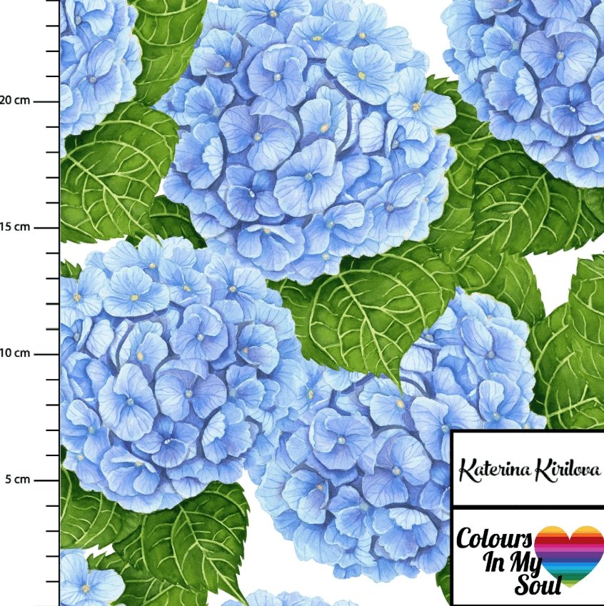 Hortensia Blå Jersey - Color in my Soul