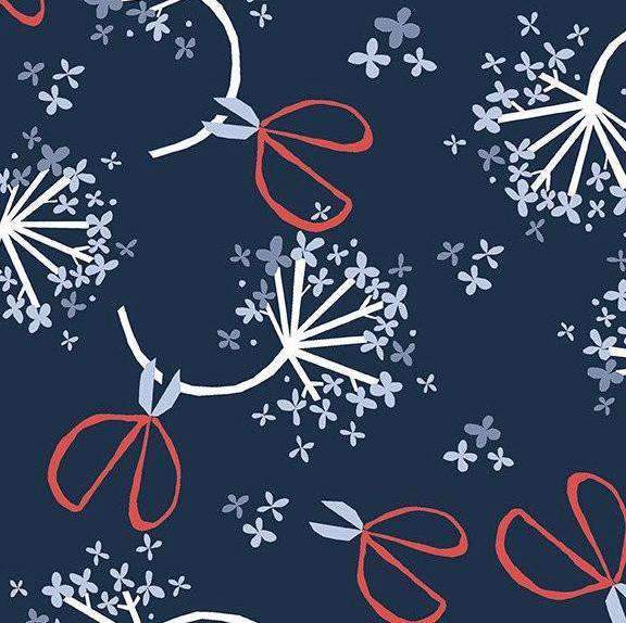 Hortensia og sakser økologisk jersey - Simple Life Knits - Monaluna