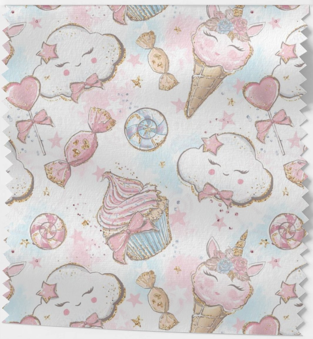 Ice Cream Clouds - vevd bomull