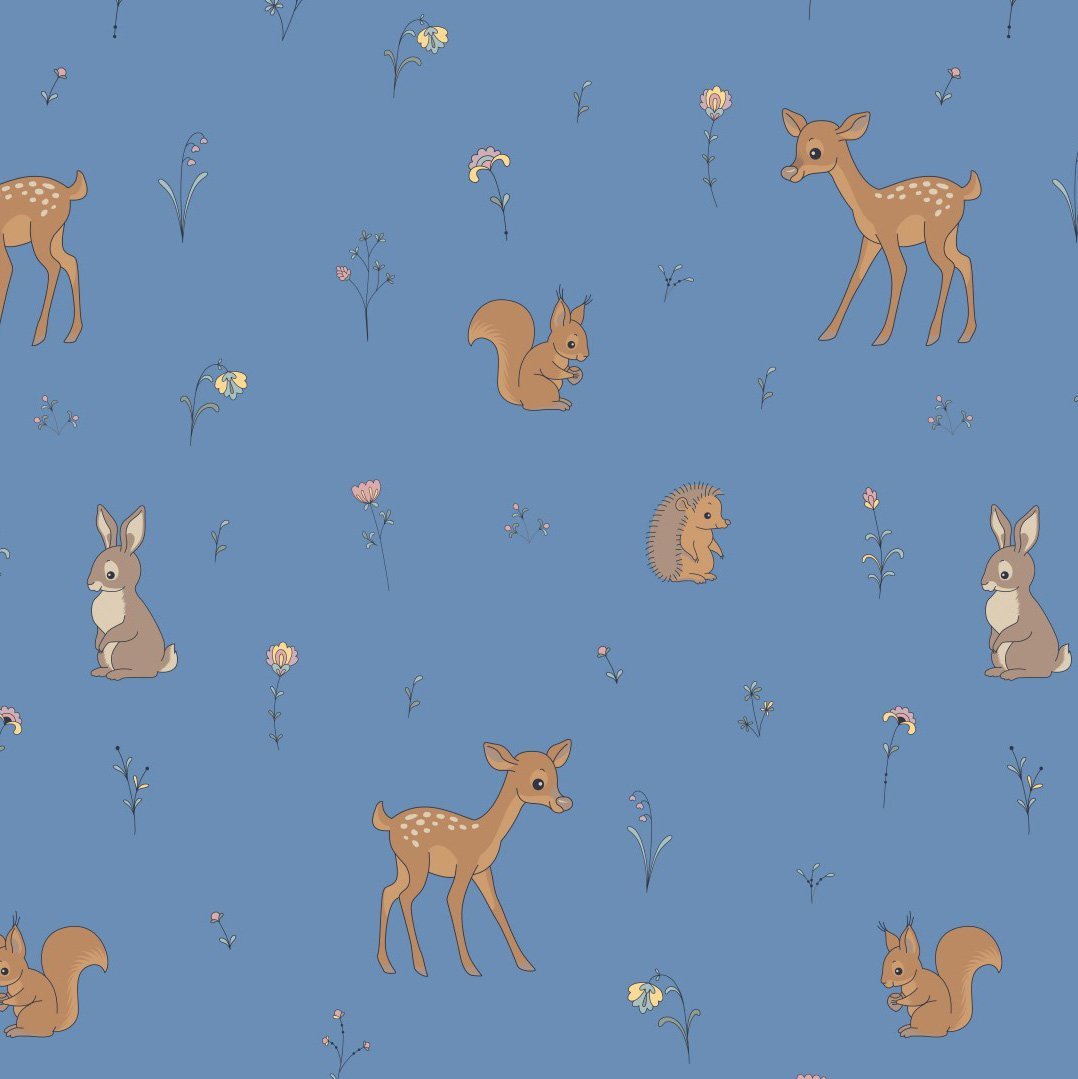 Isoli - Dyrene i skogen - blå