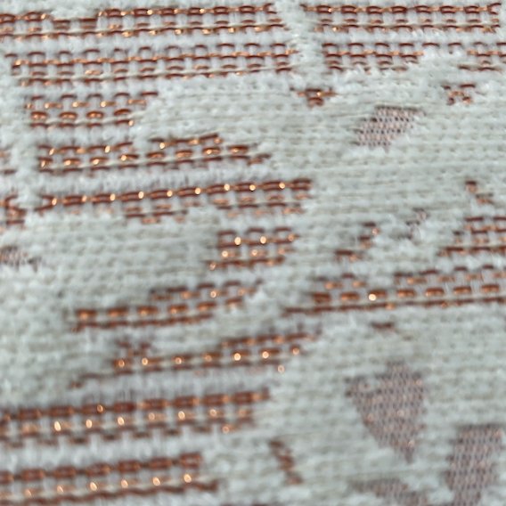 Jacquard flowers pink & white