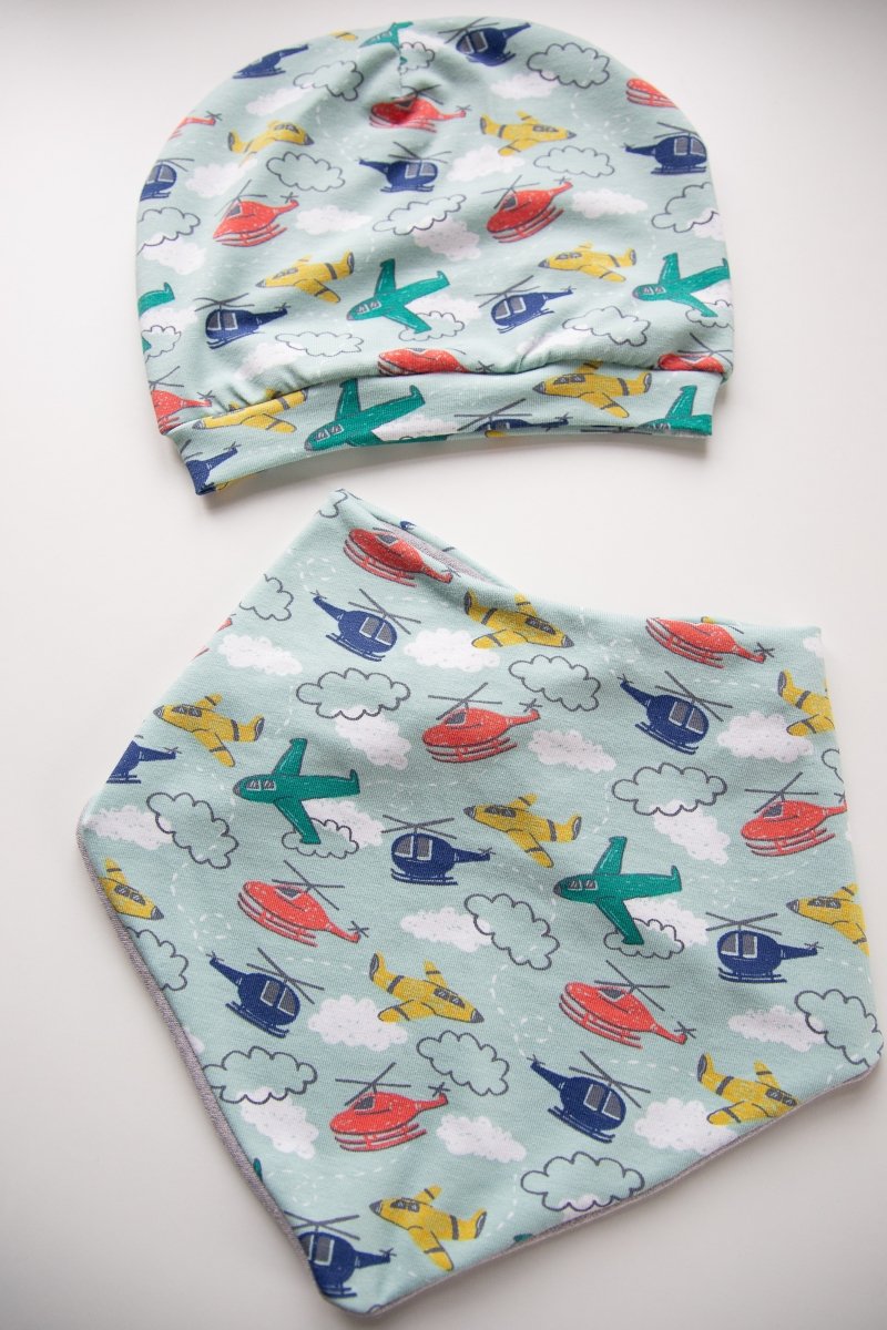 Jersey airplanes & helicopters - mint