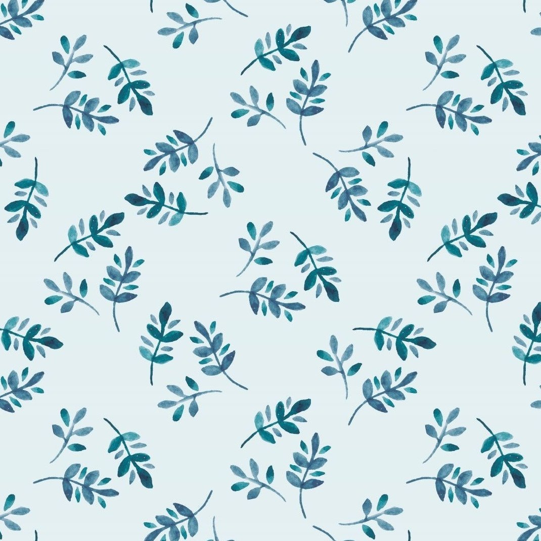 JERSEY - BRANCHES LIGHT BLUE