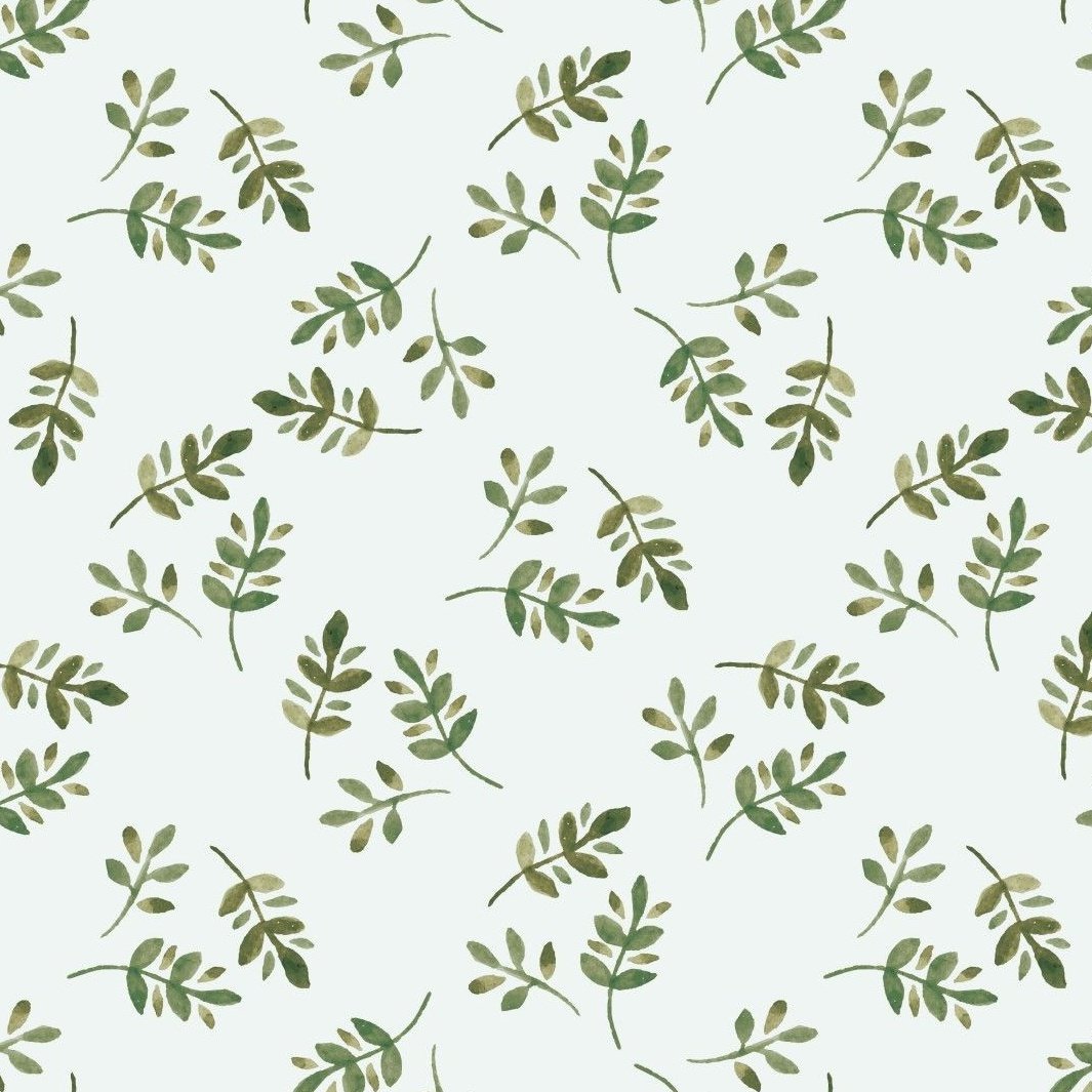 JERSEY - BRANCHES LIGHT MINT