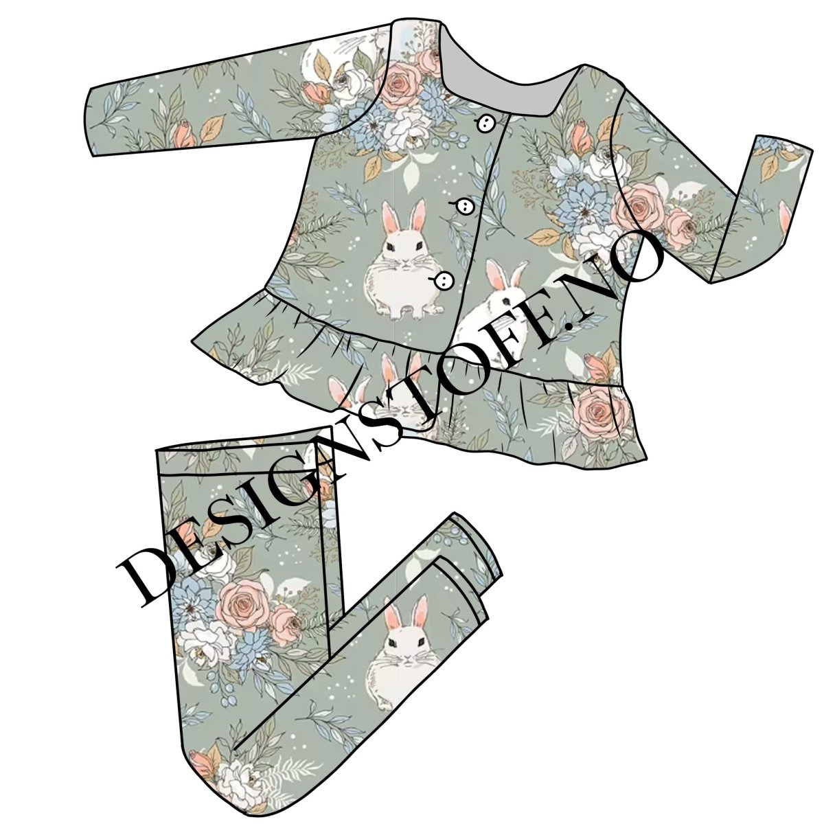 Jersey - GARDEN BUNNIES - Tygdrømmar