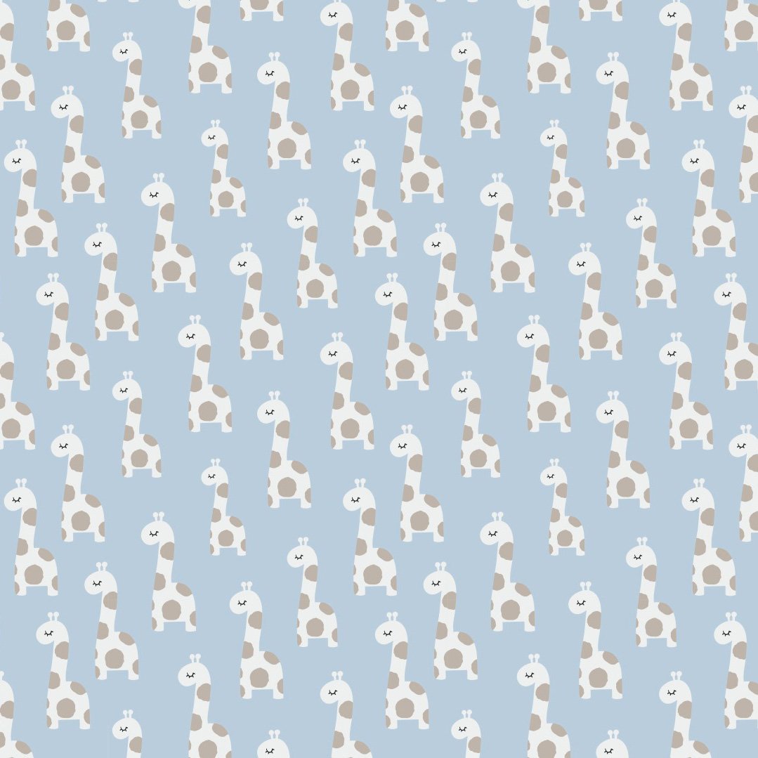 Jersey - Little Giraffes Blue