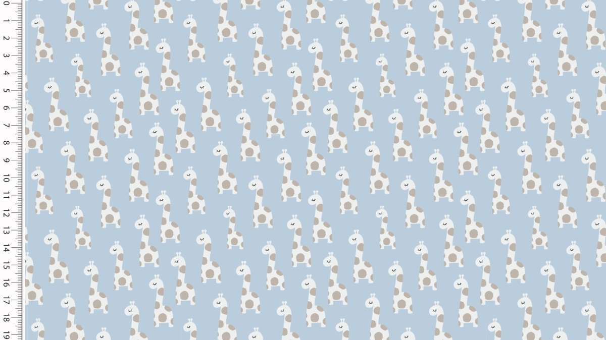 Jersey - Little Giraffes Blue