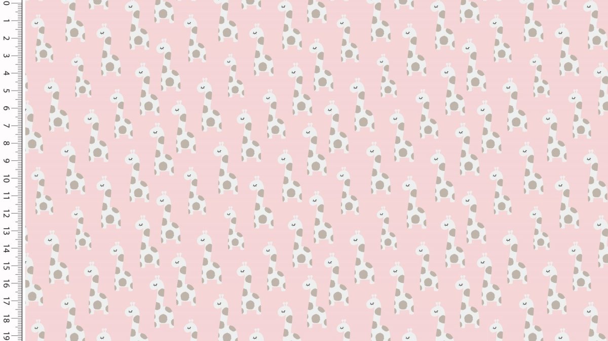 Jersey - Little Giraffes Pink
