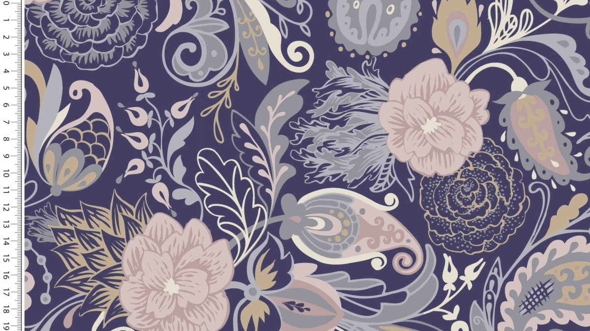 Jersey - Paisley Blue