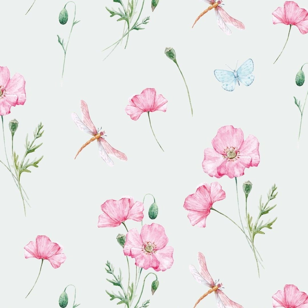 JERSEY SOMMERBLOMST - OFF WHITE