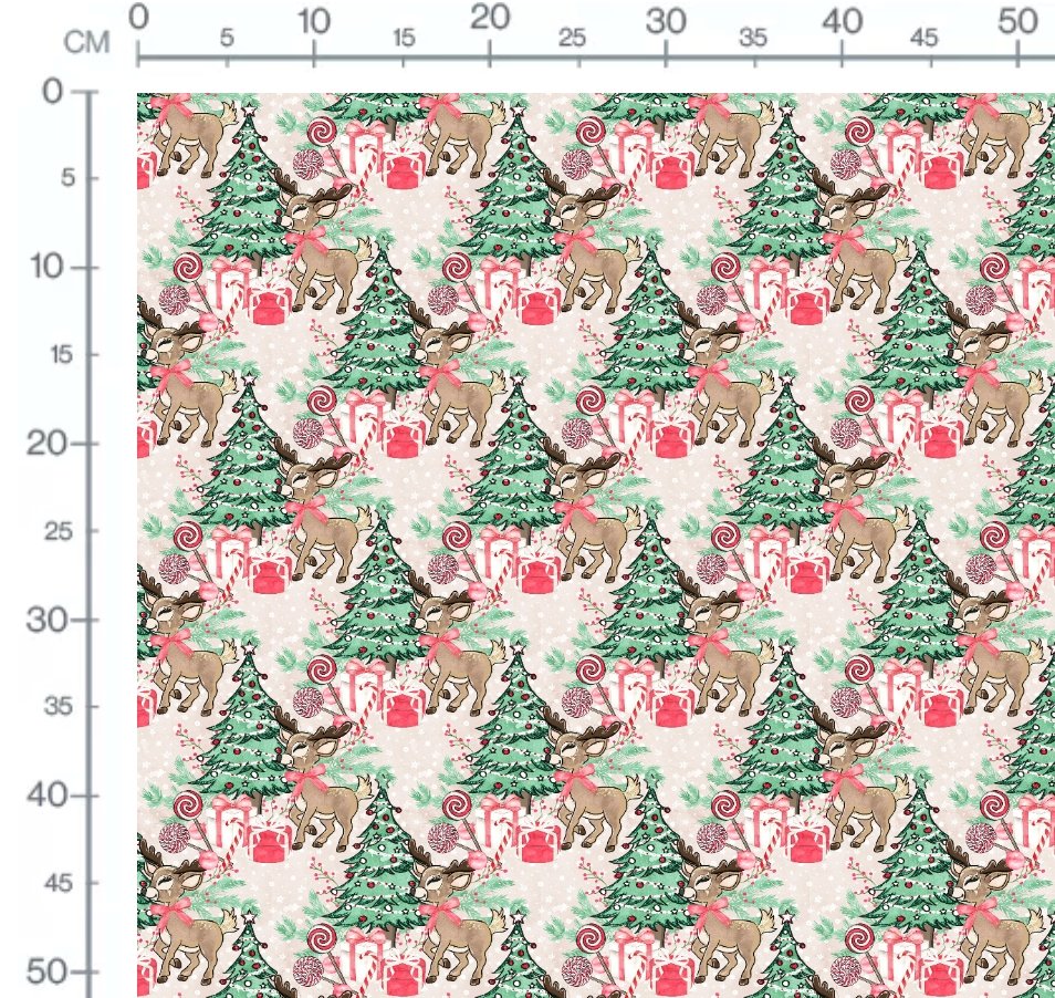 Jolly Reindeer - vevd bomull
