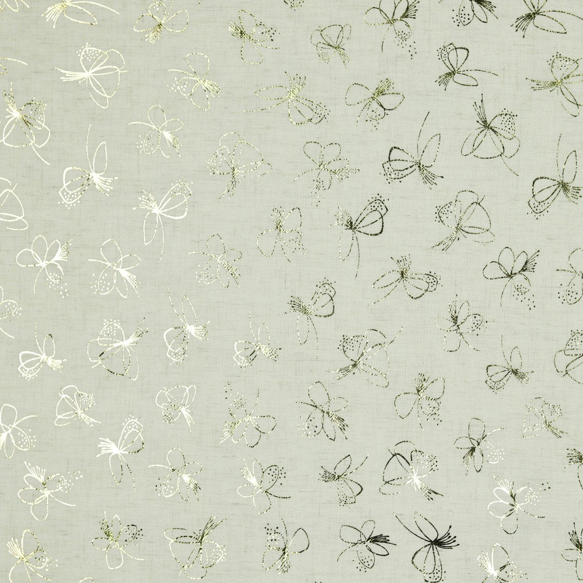 Linen Viskose - light foil flower