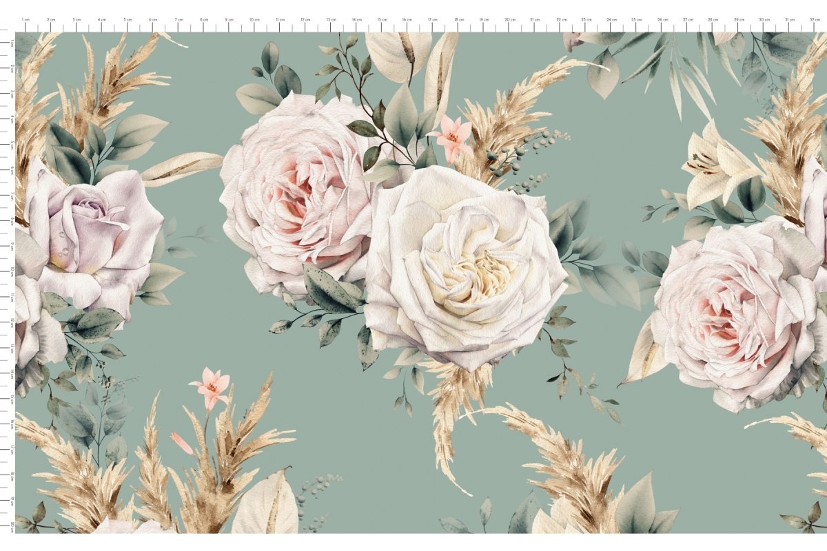 Lucious Roses vevd bomull