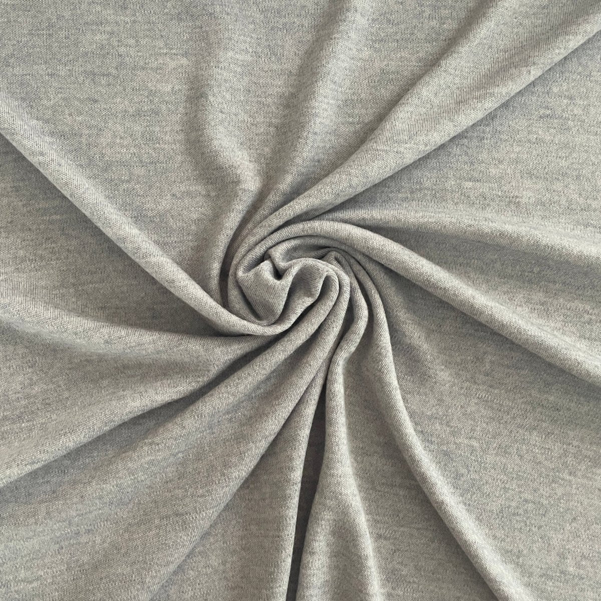 Merinoull 100% i interlock kvalitet - Light Grey Melange