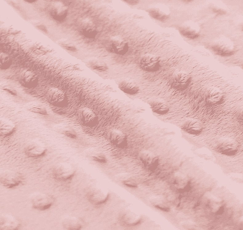 Minky Fleece stoff - gammelrosa