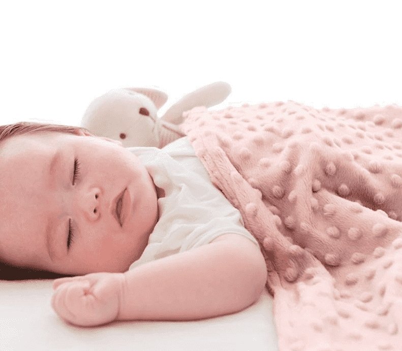 Minky Fleece stoff - gammelrosa