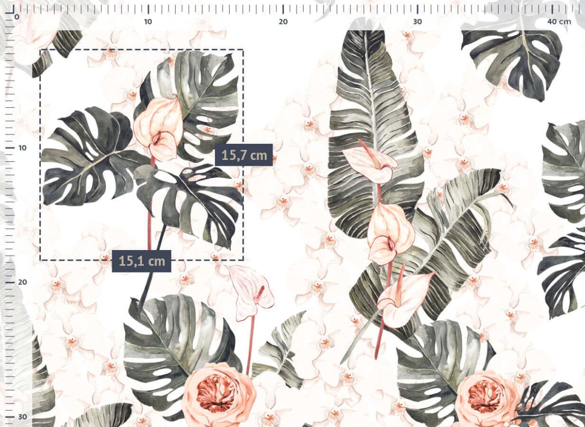 Monstera & Flowers jersey