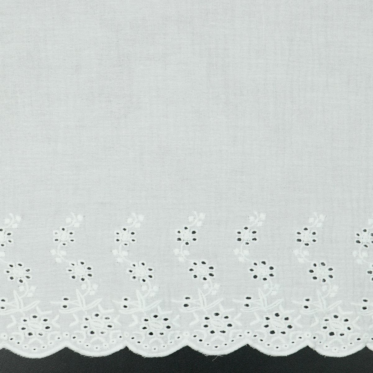 Musselin - Double Gauze with 1 Border - Off-white