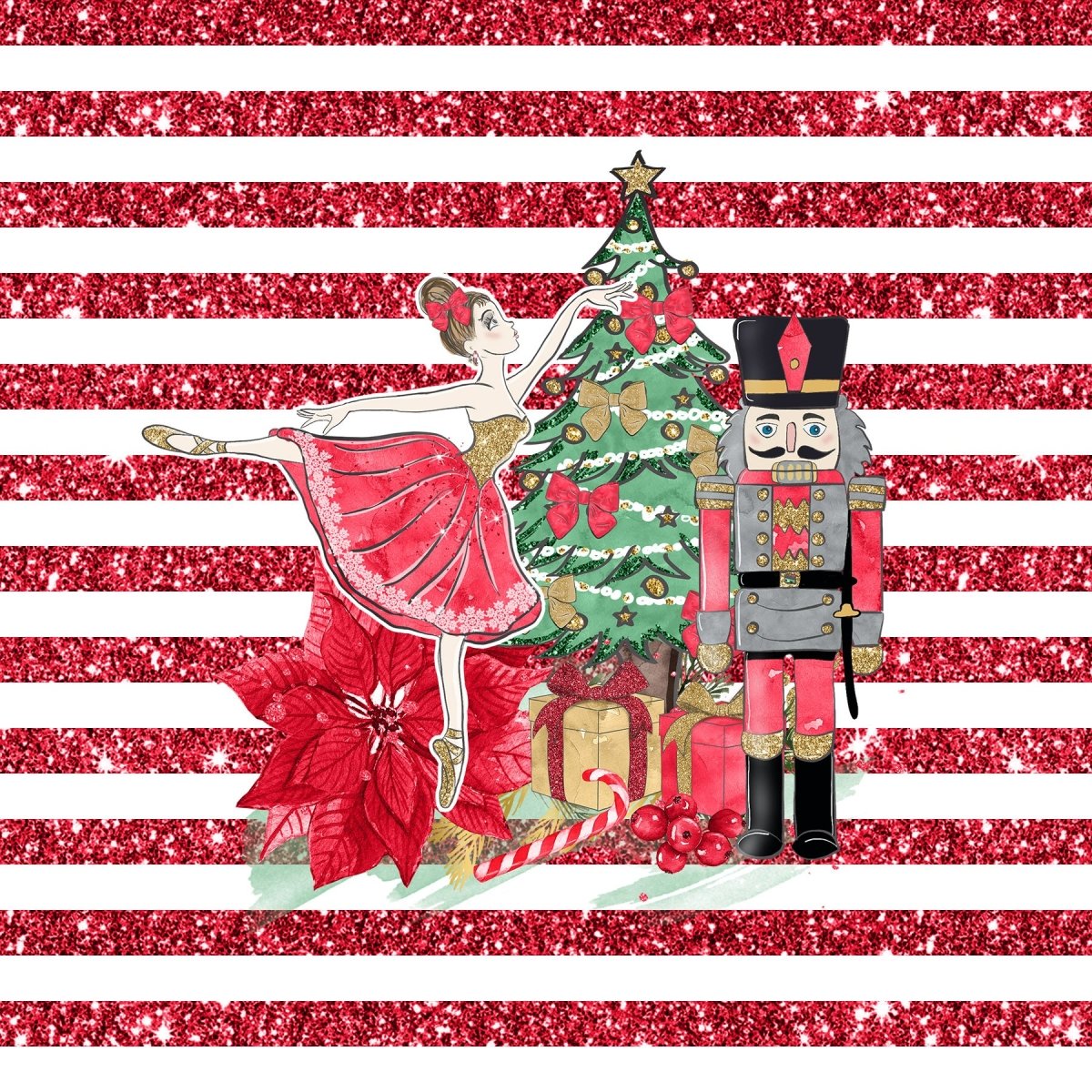 Nutcracker & Ballerina - French Terry